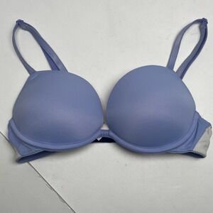 PINK Everyday Super Push-Up Convertible Bra 32A Periwinkle‎ Blue